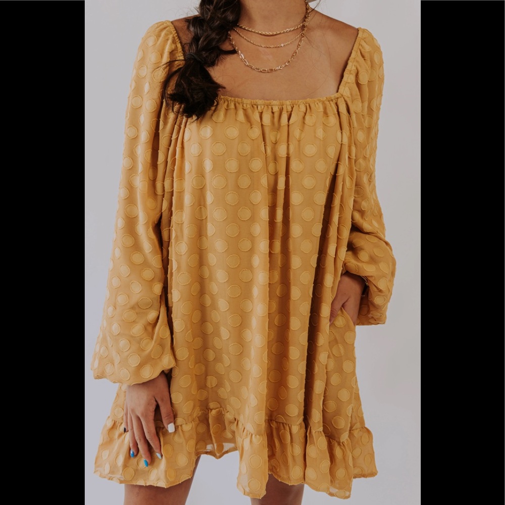 Show Me Your Mumu Briar Rose Dress - Yellow Dot